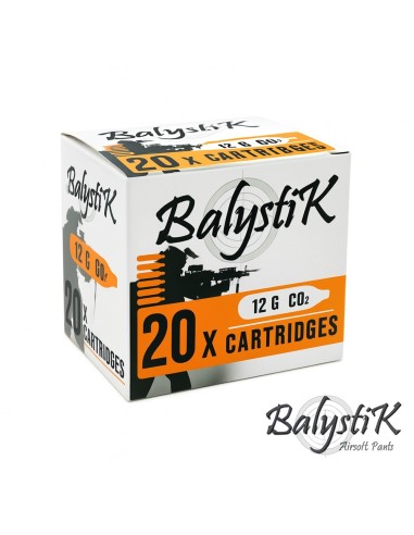 Balystik 12g Co2 cartridges - Box of 20pcs