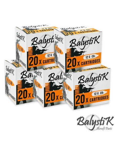 Balystik 12g Co2 cartridges - Pack of 100