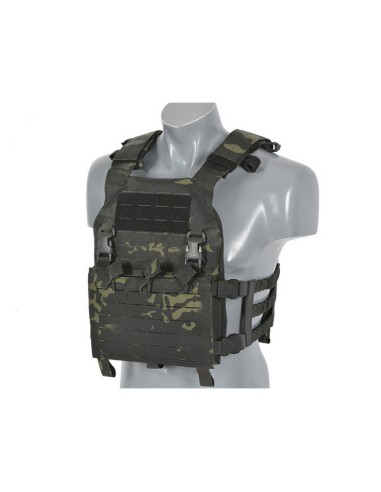 8FIELDS Assault Buckle Up Plate Carrier Laser Cut - Multicam Black