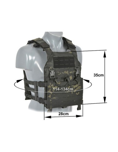 8FIELDS Assault Buckle Up Plate Carrier Laser Cut - Multicam Noir