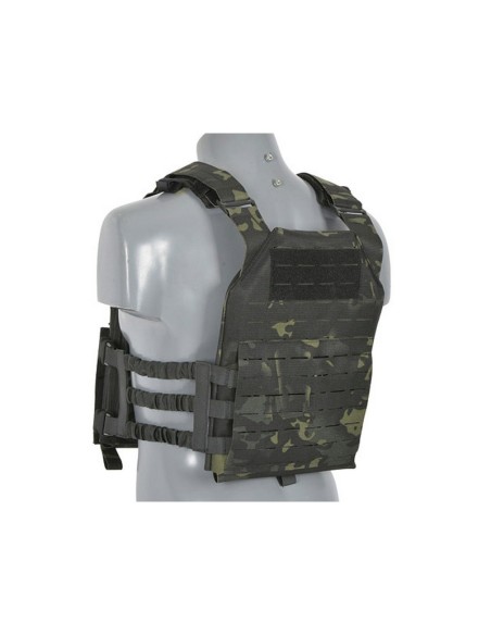 8FIELDS Assault Buckle Up Plate Carrier Laser Cut - Multicam Black