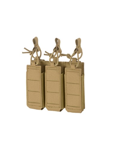 8FIELDS Flexible Triple Pistol Magazine Pouch Laser-Cut - TAN