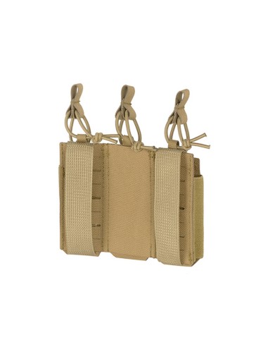 8FIELDS Flexible Triple Pistol Magazine Pouch Laser-Cut - TAN