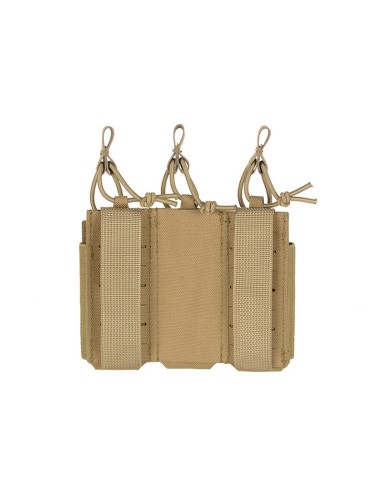 8FIELDS Flexible Triple Pistol Magazine Pouch Laser-Cut - TAN