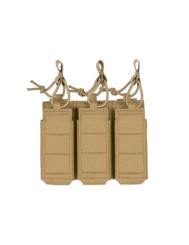 8FIELDS Flexible Triple Pistol Magazine Pouch Laser-Cut - TAN