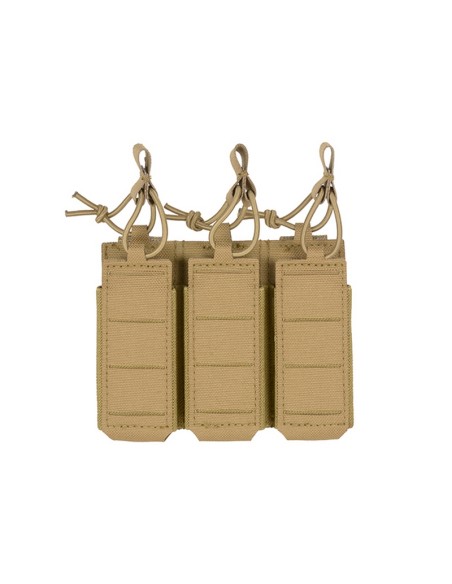 8FIELDS Flexible Triple Pistol Magazine Pouch Laser-Cut - TAN