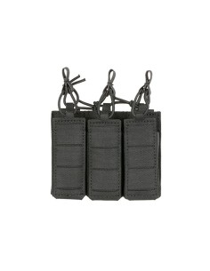 8FIELDS Flexible Triple Pistol Magazine Pouch Laser-Cut - Black 2