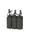 8FIELDS Flexible Triple Pistol Magazine Pouch Laser-Cut - Black