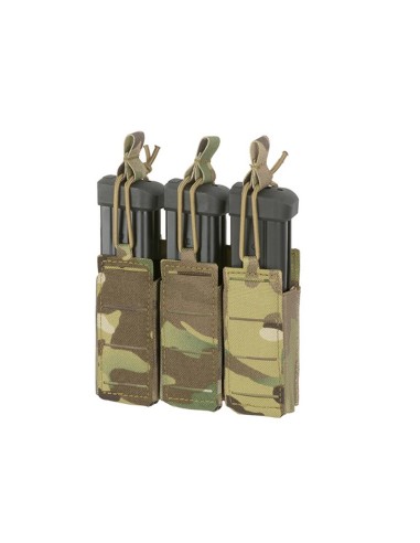 8FIELDS Flexible Triple Pistol Magazine Pouch Laser-Cut - Multicam