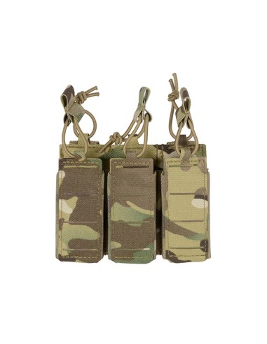 8FIELDS Flexible Triple Pistol Magazine Pouch Laser-Cut - Multicam