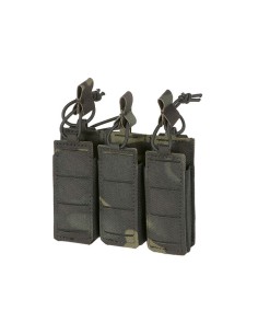8FIELDS Flexible Triple Pistol Magazine Pouch Laser-Cut - Multicam Noir