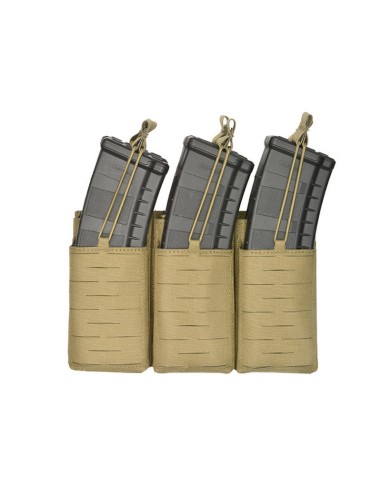 8FIELDS Pouch molle 6 chargeurs AK/AR15 Laser-Cut - TAN