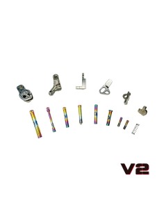 CTM Tactical AAP-01 Stainless Steel Hammer Set with Fire Pin Lock V2 - Silver / Rainbow