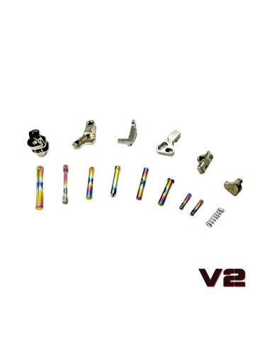 CTM Tactical AAP-01 Stainless Steel Hammer Set with Fire Pin Lock V2 - Silver / Rainbow