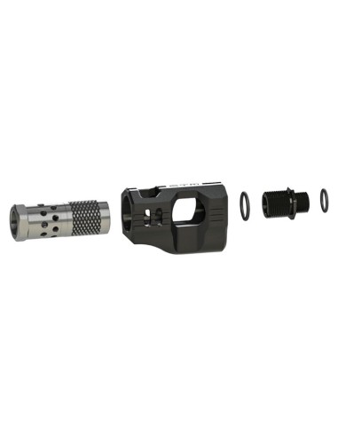 CTM Tactical CNC Compensator for Hi-Capa - Black / Silver