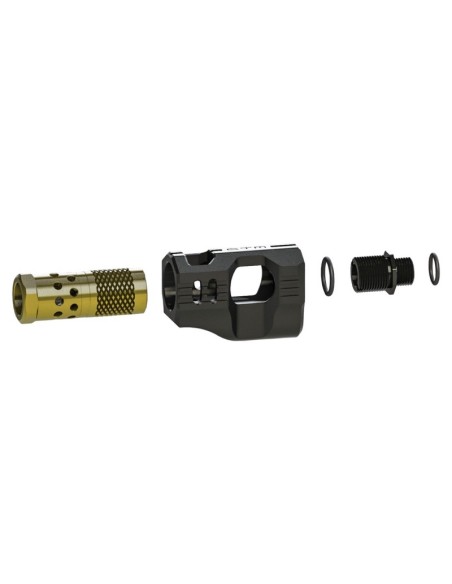 CTM Tactical Compensateur CNC pour Hi-Capa - Noir / Or