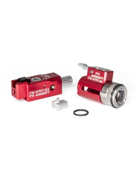 TTI INFINITY CNC TDC Hop-Up Chamber for Tokyo Marui M4 MWS series - Red