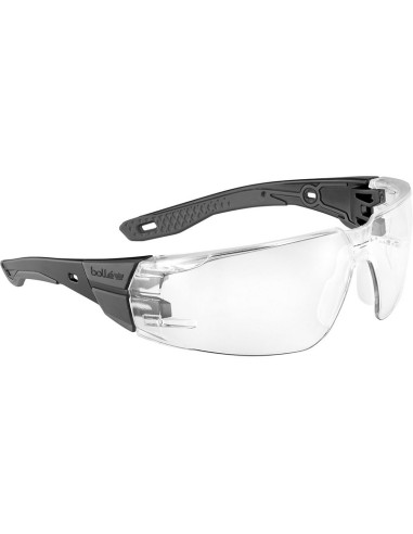Bolle RUSH+ 2.0 M/L Hydrophobic treatment Safety glass - Black / Clear