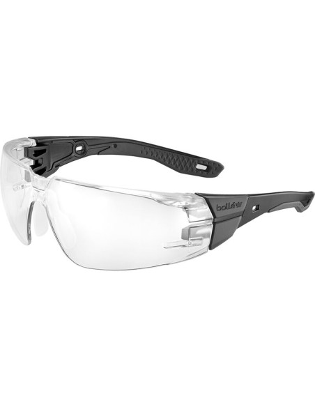 Bolle RUSH+ 2.0 M/L Hydrophobic treatment Safety glass - Black / Clear