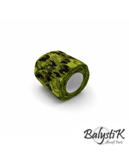 Balystik Ruban de camouflage auto-adhésif 50 x 4500mm - Vert Uni