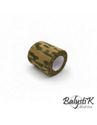 Balystik Ruban de camouflage auto-adhésif 50 x 4500mm - Camouflage Prairie