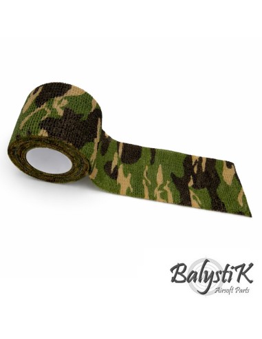 Balystik Ruban de camouflage auto-adhésif 50 x 4500mm - Woodland
