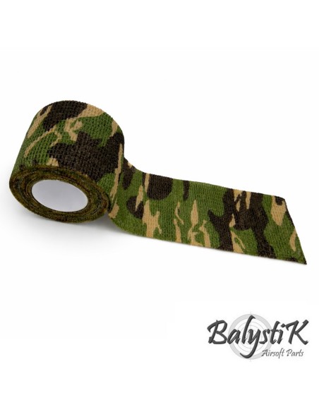 Balystik Ruban de camouflage auto-adhésif 50 x 4500mm - Woodland
