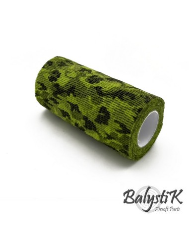 Balystik Ruban de camouflage auto-adhésif 100 x 4500mm - Vert Uni
