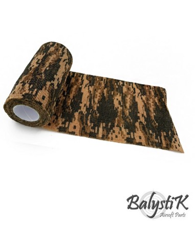 Balystik Ruban de camouflage auto-adhésif 100 x 4500mm - Camouflage Forêt