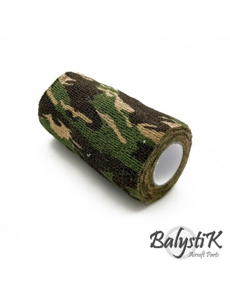 Balystik Ruban de camouflage auto-adhésif 100 x 4500mm - Woodland