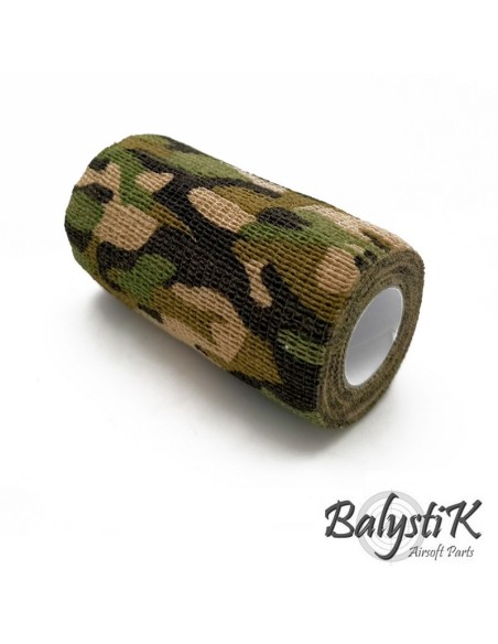 Balystik Ruban de camouflage auto-adhésif 100 x 4500mm - Camouflage Marécage