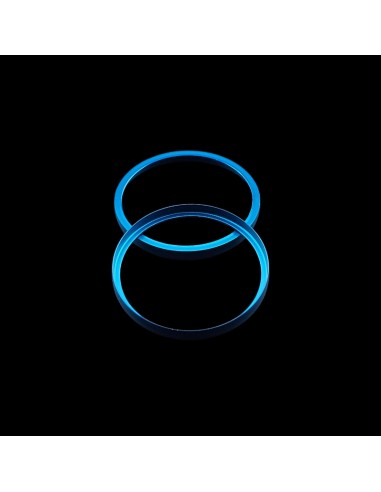 Mancraft 35mm anodized carbon suppressor endrings - Blue