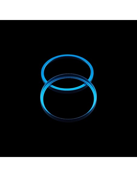 Mancraft 35mm anodized carbon suppressor endrings - Blue