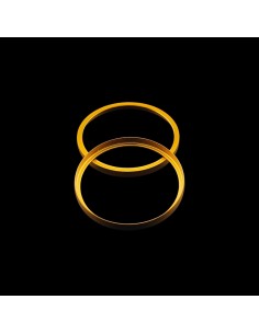 Mancraft 35mm anodized carbon suppressor endrings - Gold 2