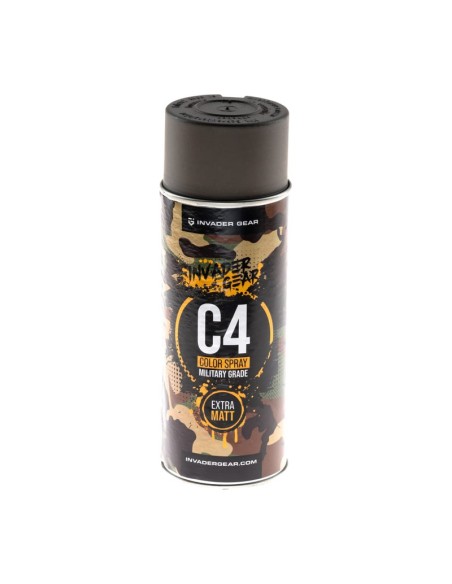 Invader Gear peinture en aérosol C4 Mil Grade RAL7050