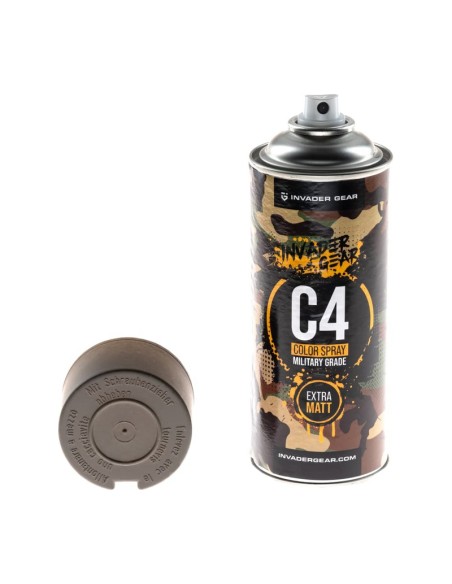 Invader Gear peinture en aérosol C4 Mil Grade RAL7050