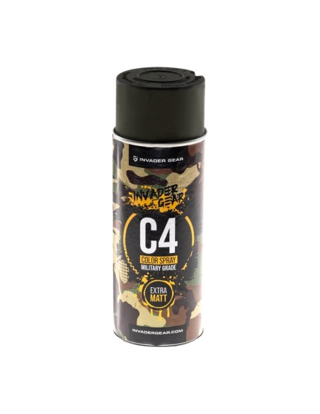 Invader Gear peinture en aérosol  C4 Mil Grade RAL6006