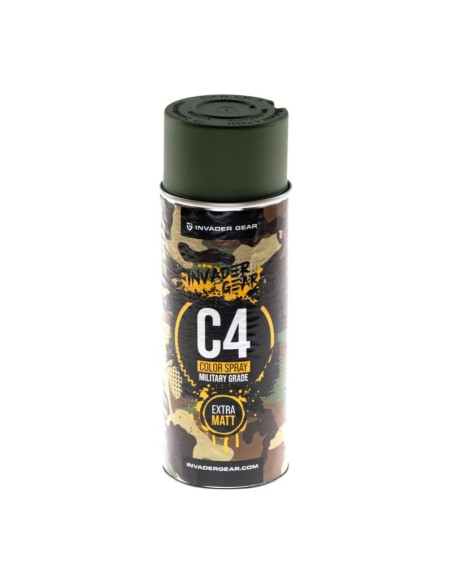 Invader Gear peinture en aérosol C4 Mil Grade RAL6003