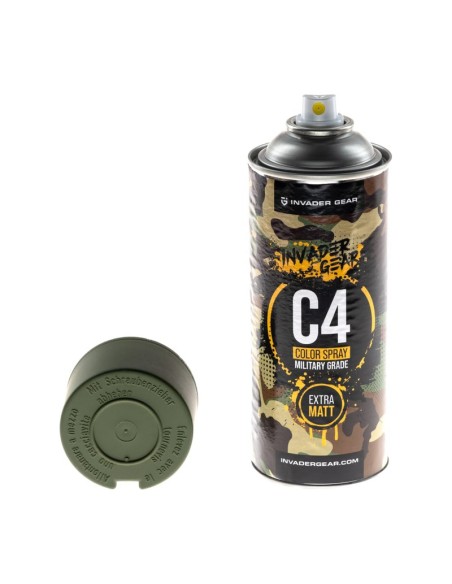 Invader Gear peinture en aérosol C4 Mil Grade RAL6003