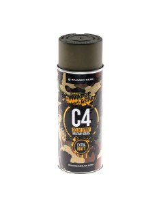 Invader Gear peinture en aérosol C4 Mil Grade RAL6040 2