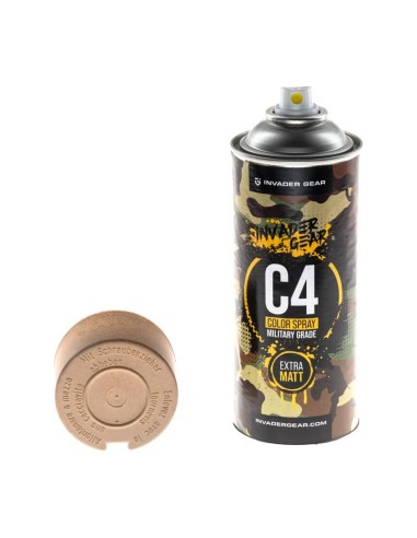 Invader Gear peinture en aérosol C4 Mil Grade RAL1019