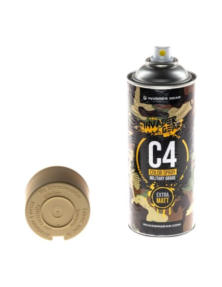 Invader Gear peinture en aérosol C4 Mil Grade RAL1040