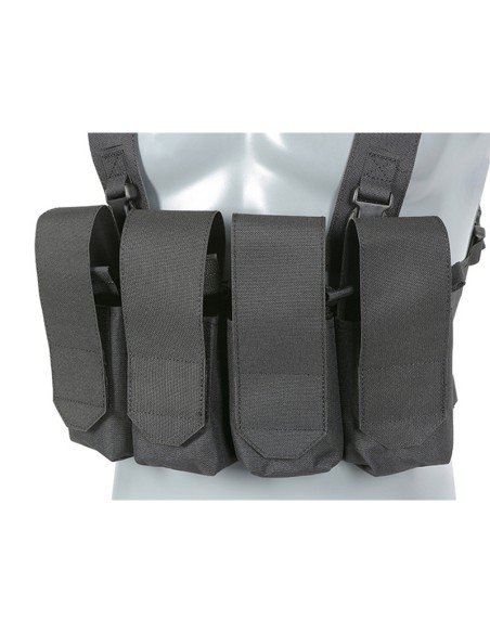 8Fields Chest Rig Laser-Cut avec porte chargeurs AR/AK - Noir