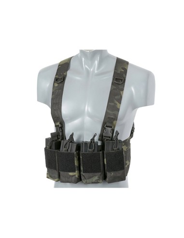 8Fields Laser-Cut Chest Rig with AR/AK Magazine Pouch - Multicam Black