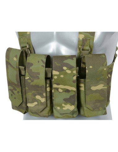 8Fields Chest Rig Laser-Cut avec porte chargeurs AR/AK - Multicam Tropic