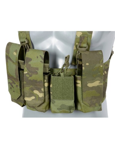 8Fields Chest Rig Laser-Cut avec porte chargeurs AR/AK - Multicam Tropic