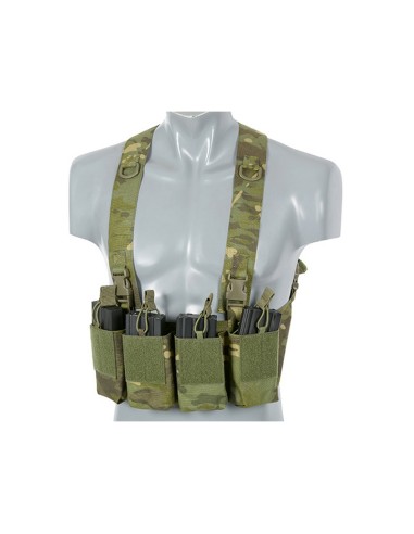 8Fields Chest Rig Laser-Cut avec porte chargeurs AR/AK - Multicam Tropic