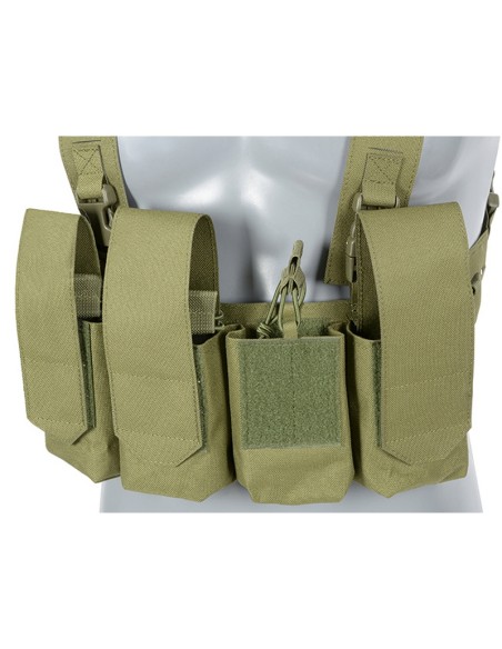 8Fields Chest Rig Laser-Cut avec porte chargeurs AR/AK - OD