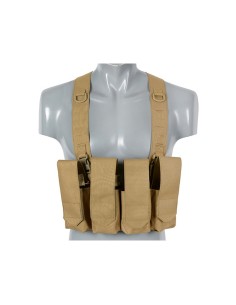 8Fields Laser-Cut Chest Rig with AR/AK Magazine Pouch - TAN