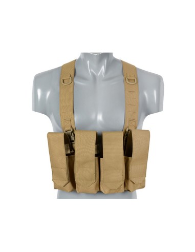 8Fields Laser-Cut Chest Rig with AR/AK Magazine Pouch - TAN